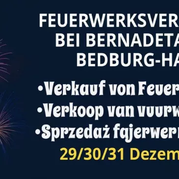 Feuerwerksverkauf in Kleve Bedburg-Hau